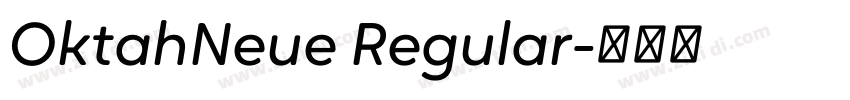 OktahNeue Regular字体转换
